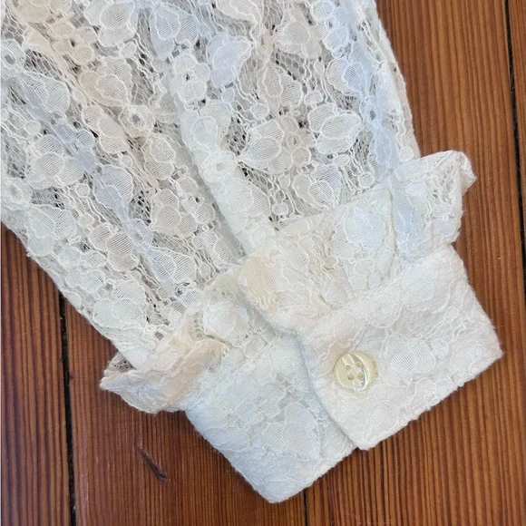 Sezane White Lace Blouse - Picture 10 of 14